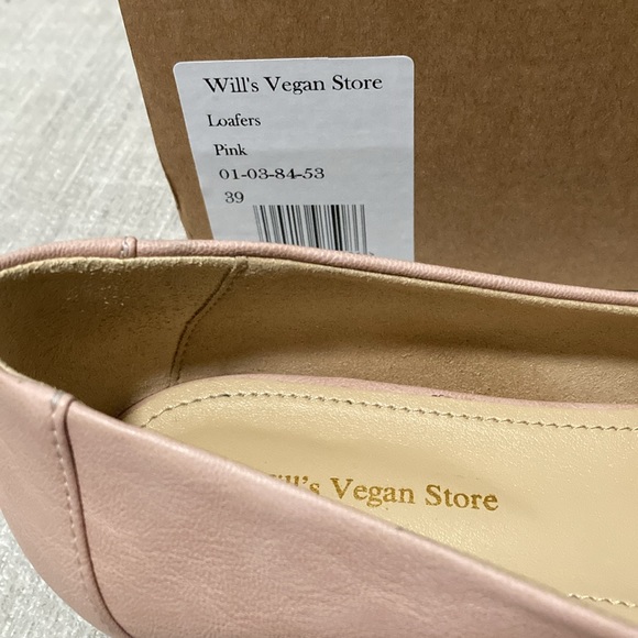 Pink Vegan Loafers Wills Vegan Shoes 39 - Picture 5 of 5